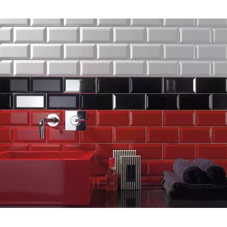 BRIQUETTE 7,5X15 METRO BLANC MAT