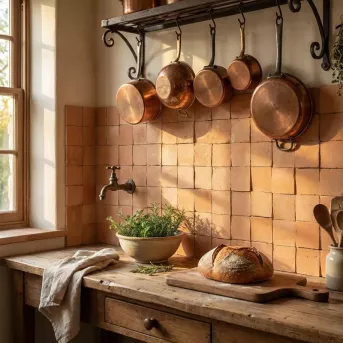 ZELIJ 10X10 - LES ÉCLATS DE ROSE COULEUR 05 - TERRE CUITE