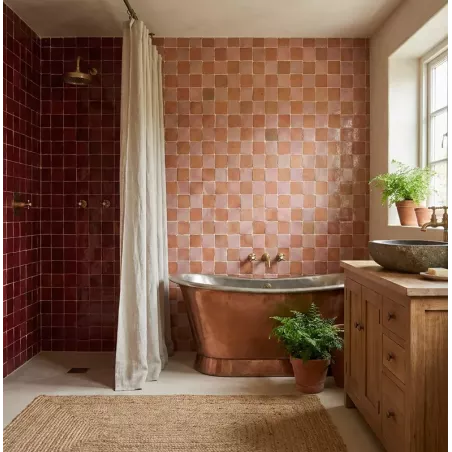 ZELIJ 10X10 - LES ÉCLATS DE ROSE