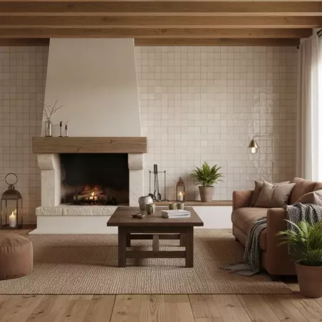 ZELIJ 10X10 - LES OMBRES DE LA MÉDINA COULEUR 32 - BEIGE