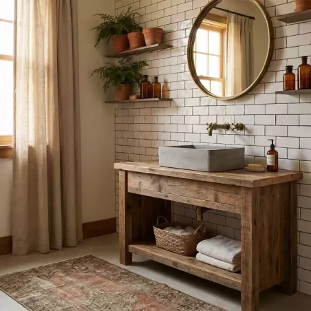 ZELIJ 5X15 LES TERRES DU SUD COULEUR 02 - BLANC