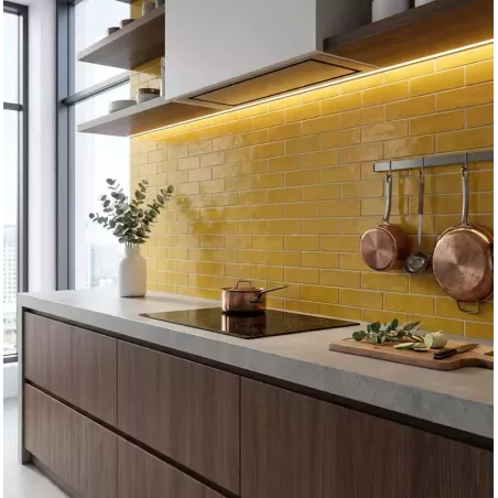 ZELIJ 5X15 LES OCRES D'ORIENT COULEUR 11 - JAUNE