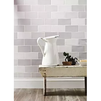 ANTIC RECTANGULAIRE 7,5X15 MIX DE GRIS BRILLANT