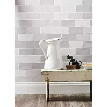 ANTIC RECTANGULAIRE 7,5X15 MIX DE GRIS BRILLANT