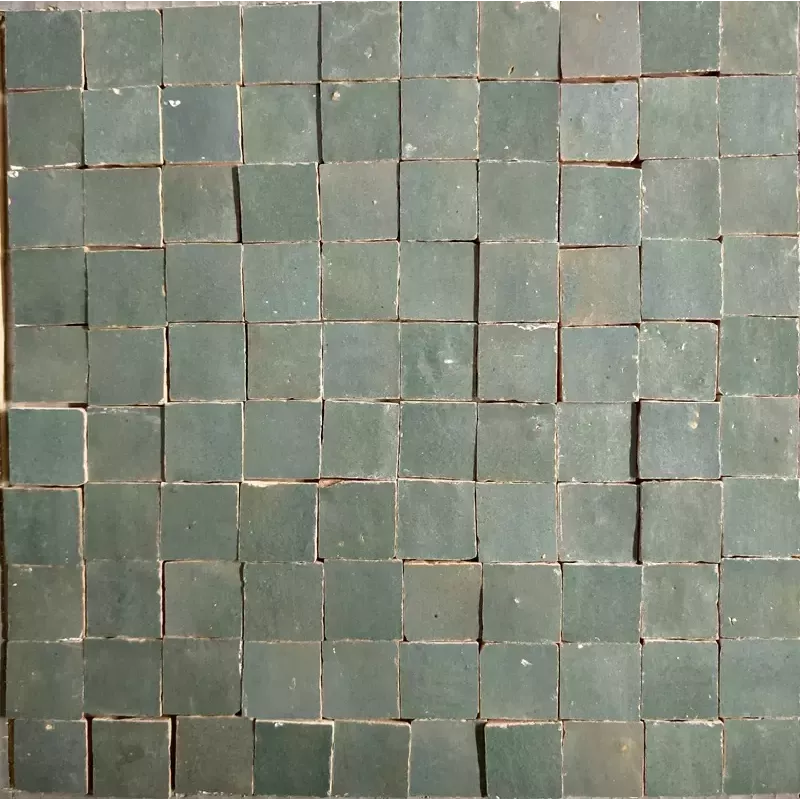 ZELIJ MOSAÏQUE 5X5 - LES OMBRES DE LA MÉDINA COULEUR 34 - VERT CLAIR
