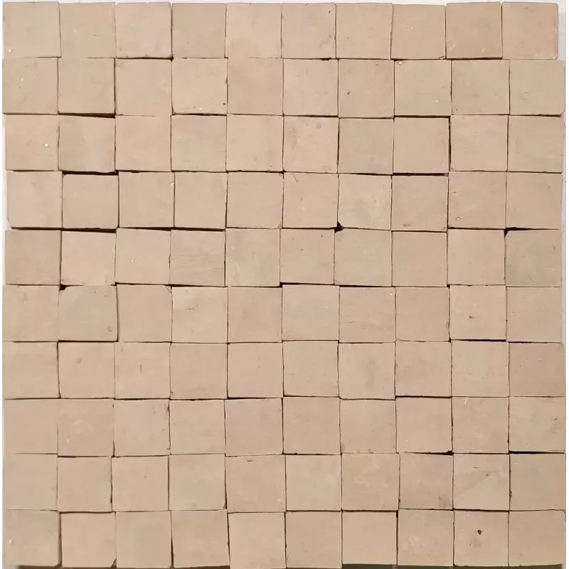 ZELIJ 3X3 TERRE NATURELLE- LES TERRES DU SUD COULEUR  01 - COULEUR TERRE
