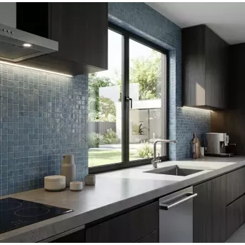 ZELIJ 3X3 - LES AZURS MÉDITÉRRANÉENS COULEUR 27 - BLEU AZUL