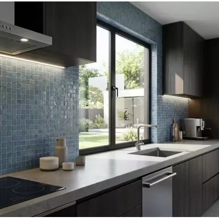 ZELIJ 3X3 - LES AZURS MÉDITÉRRANÉENS COULEUR 27 - BLEU AZUL