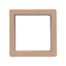Claustra en terre cuite Celosia Symbol Square 15x15x10 cm vu de face