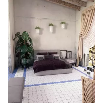 BECOLORS STAR 13,25X13,25 BLANC MAT