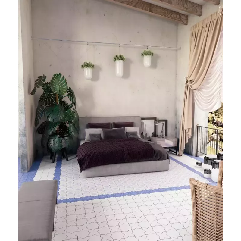 Carrelage BECOLORS STAR 13,25x13,25 Mat - Motif Étoile Design