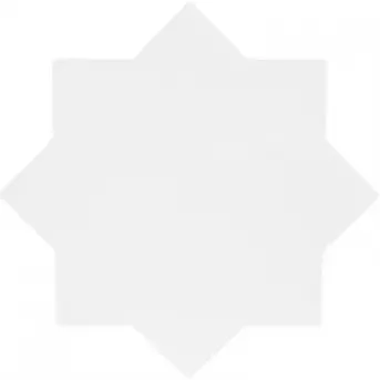 BECOLORS STAR 13,25X13,25 BLANC MAT