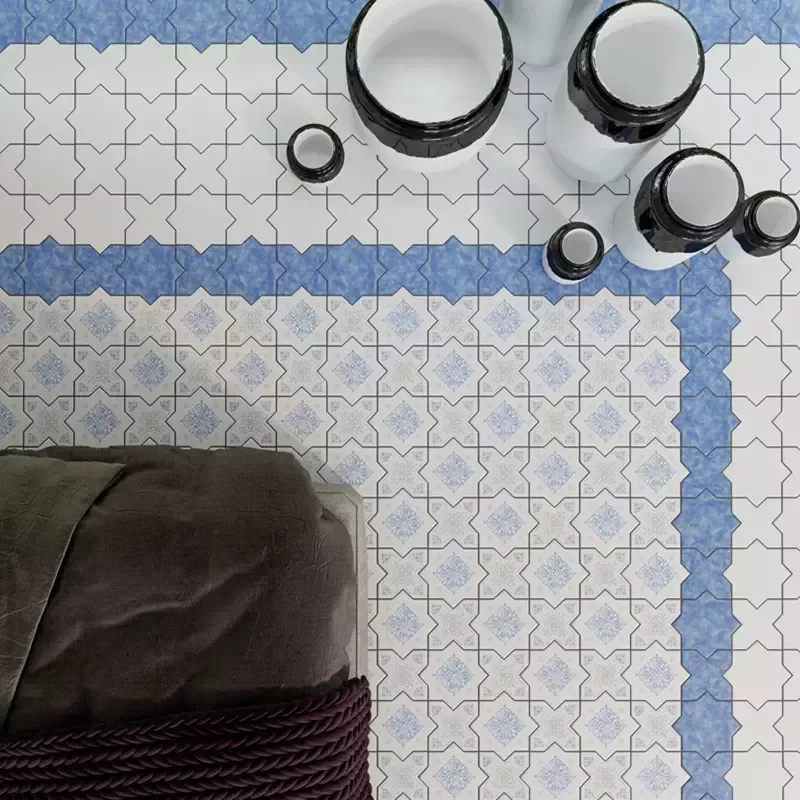 Carrelage BECOLORS STAR 13,25x13,25 Mat - Motif Étoile Design