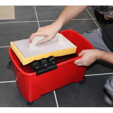 TALOCHE PLASTIQUE AVEC EPONGE HYDRO PRO