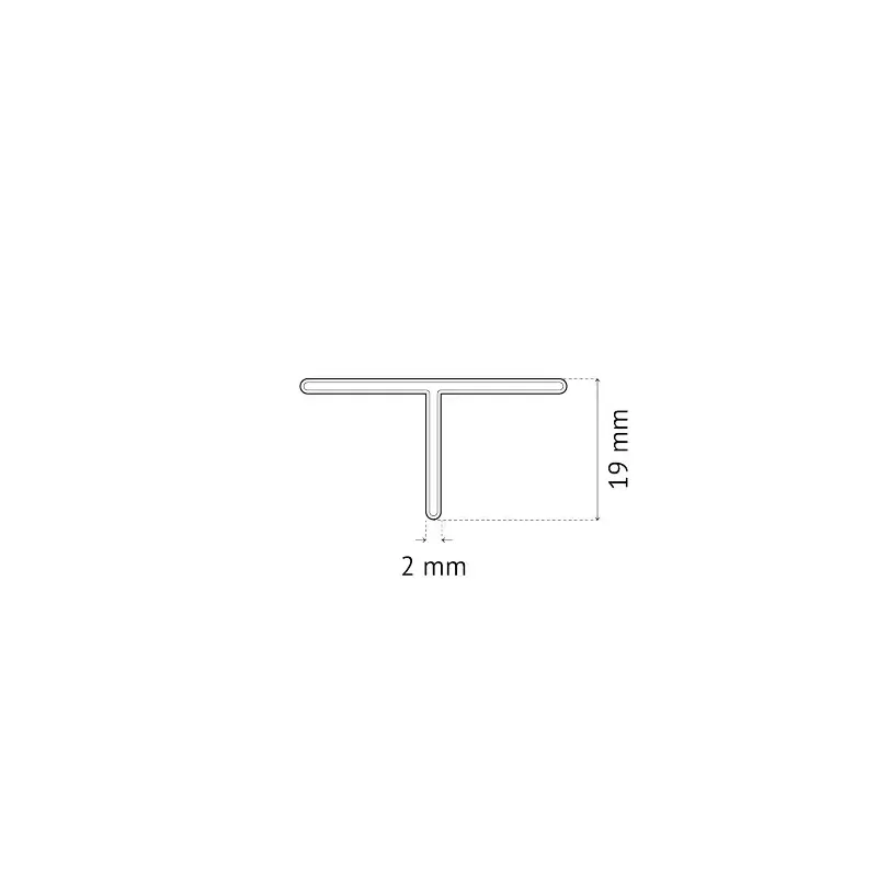 SACHET DE 250 CROISILLONS DE CARRELEUR 2 MM EN (T) PAVILIFT