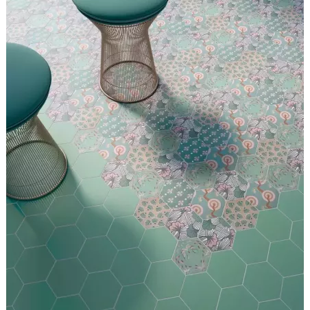 GOOD VIBES 14X16 HEXAGONAL MAT