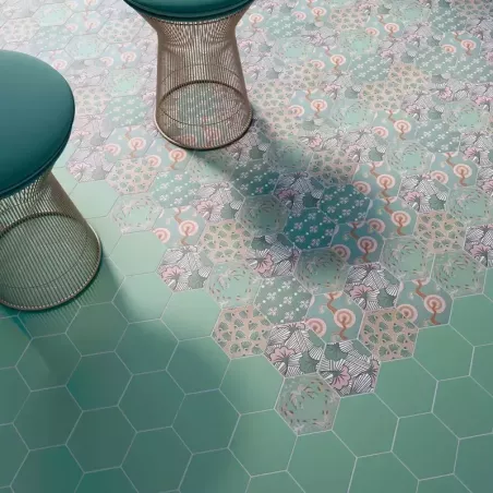 GOOD VIBES 14X16 HEXAGONAL MAT