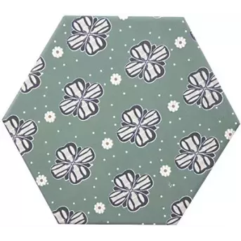 GOOD VIBES DECOR 14X16 HEXAGONAL MAT