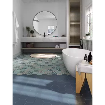 GOOD VIBES MIX DECOR 14X16 HEXAGONAL MAT