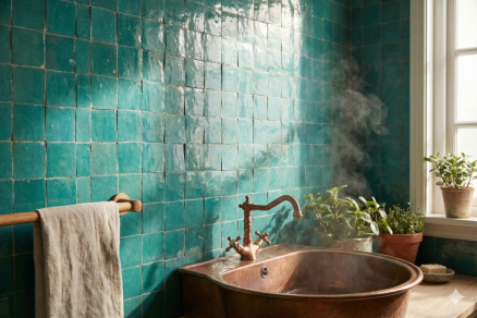 Le Zellige Véritable : Guide de Pose et Art du Mixage des Couleurs et des formats